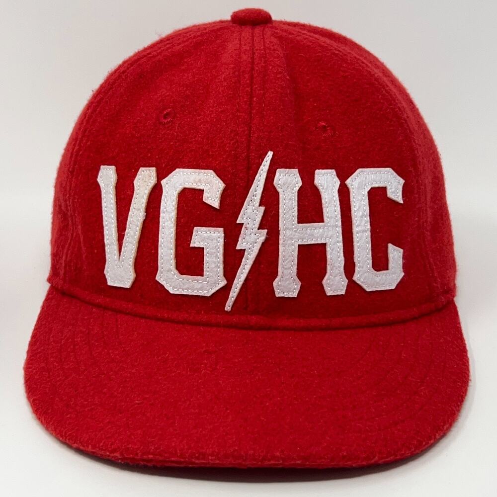Violent Gentlemen Hockey Club Hat Baseball Cap VGHC Bolt Red Wool Blend Snapback